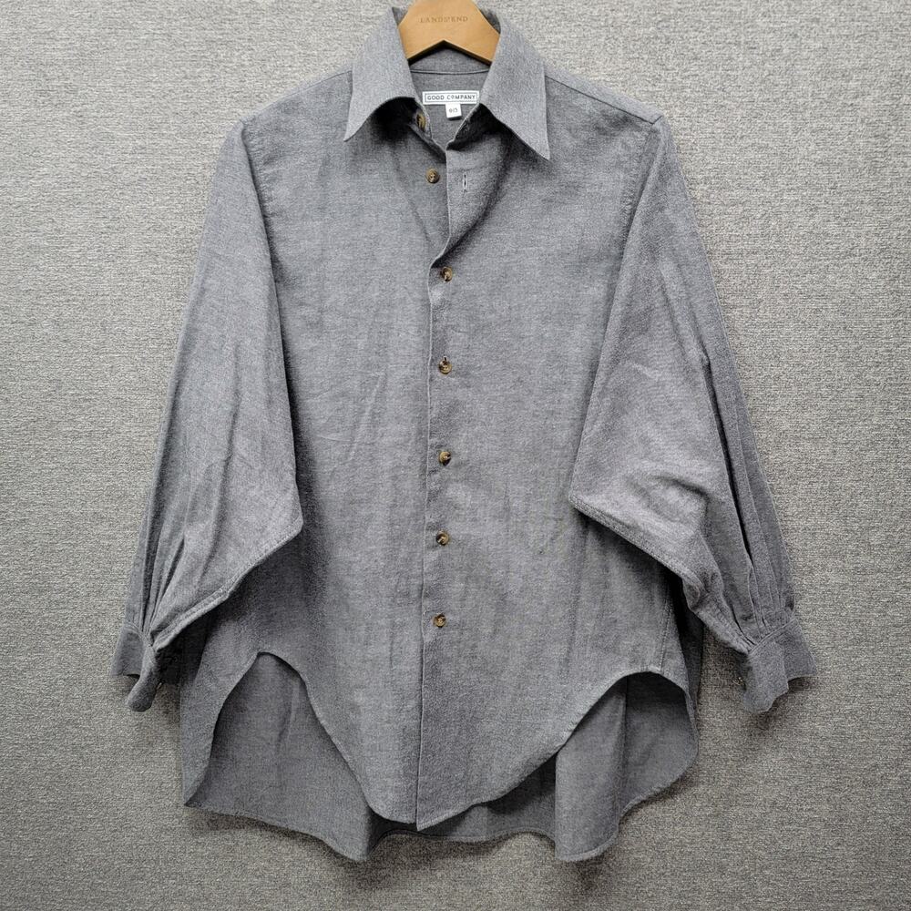 GOOD COMPANY PARTY IN THE BACK BUTTON SHIRT, GRAY, OS
